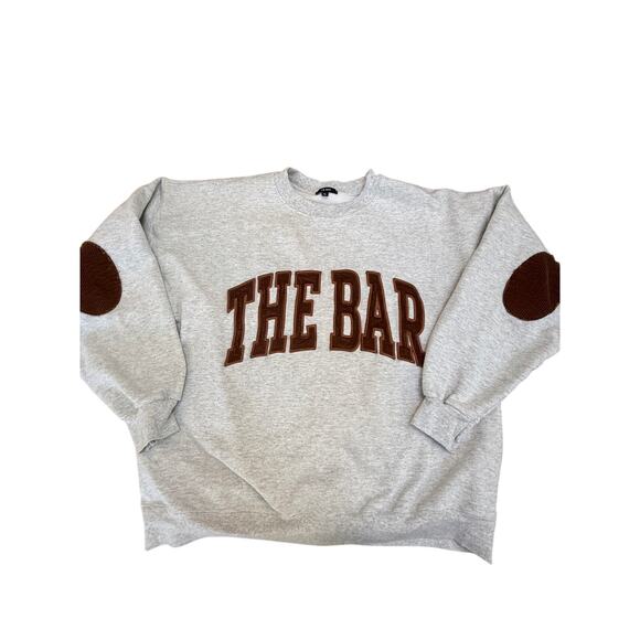 The BAR Ember Sweatshirt Grey Brown Embroidered Size XL - Picture 6 of 9